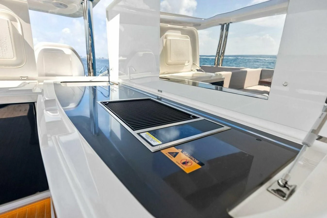 the inside of a boat aboard KNEAD IT Yacht for Sale