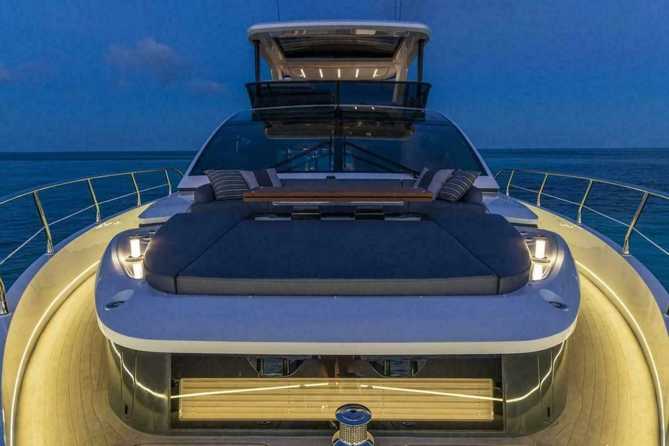 the front of a car aboard KNEAD IT Yacht for Sale