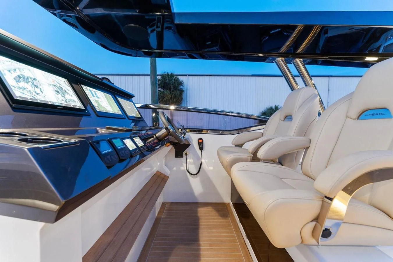 inside of a car aboard KNEAD IT Yacht for Sale