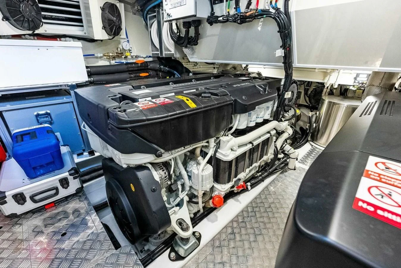 a machine with a large piece of equipment on it aboard KNEAD IT Yacht for Sale