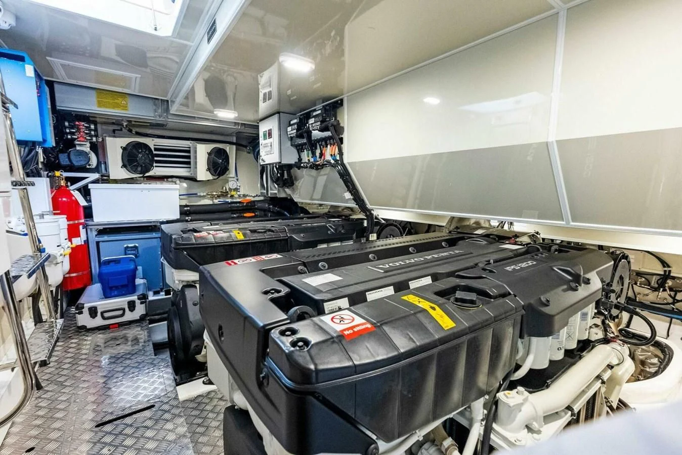 a large machine in a factory aboard KNEAD IT Yacht for Sale