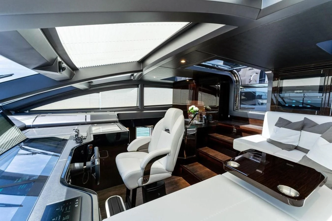 inside of a vehicle aboard KNEAD IT Yacht for Sale
