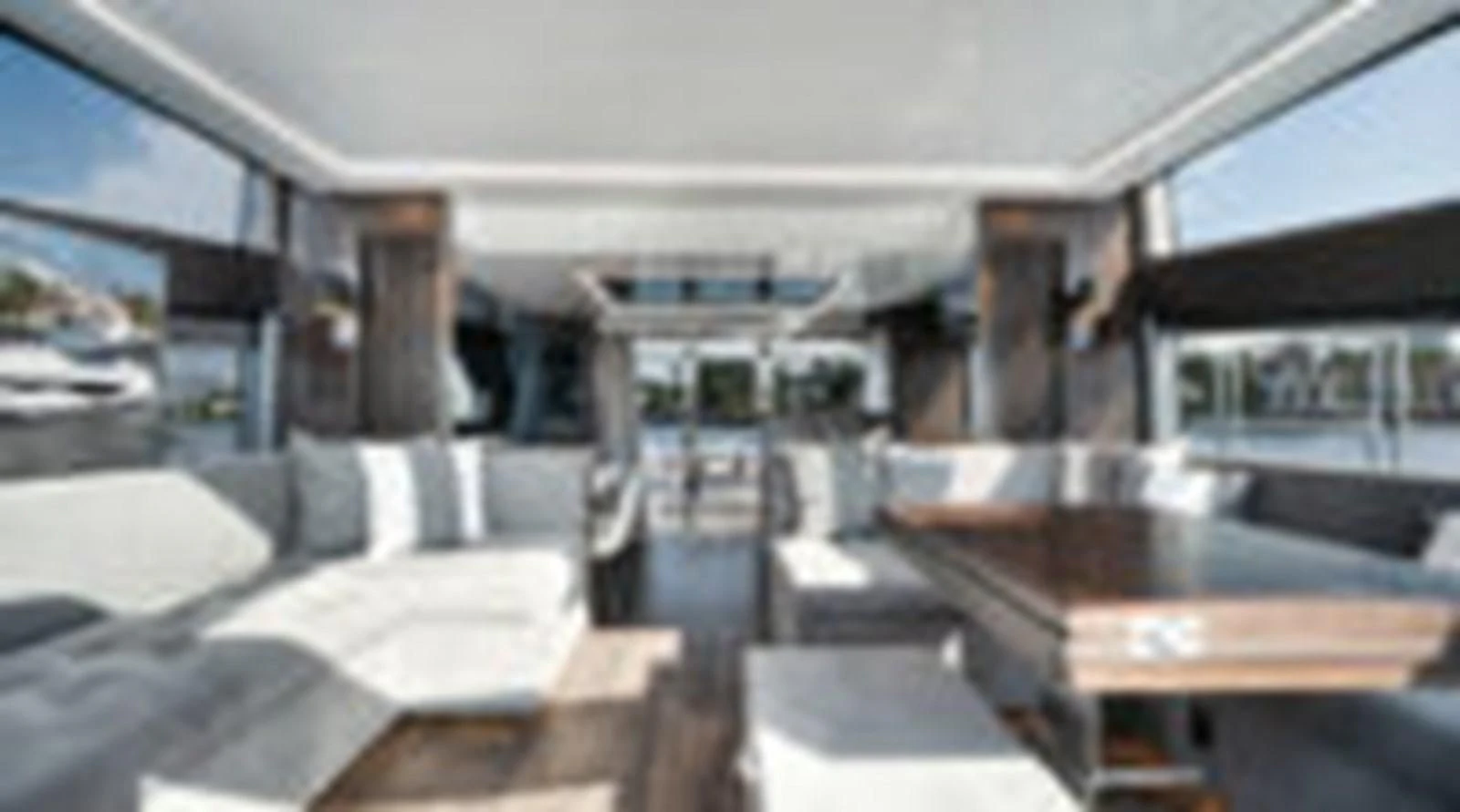 a room with a table and chairs aboard KNEAD IT Yacht for Sale