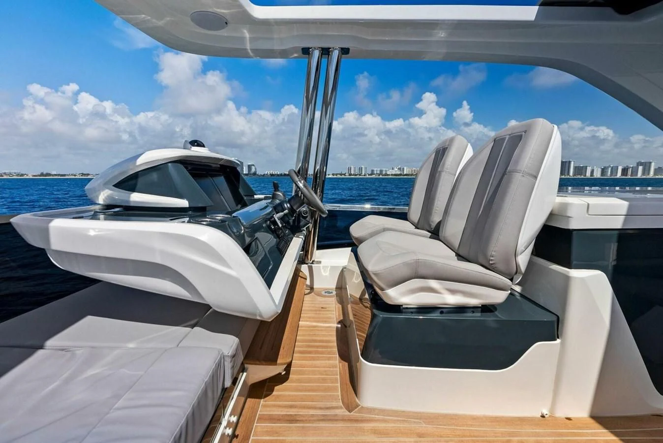 a boat on a deck aboard KNEAD IT Yacht for Sale
