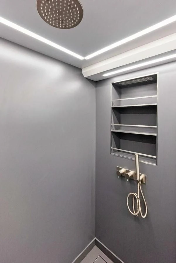 a light fixture from a ceiling aboard KNEAD IT Yacht for Sale