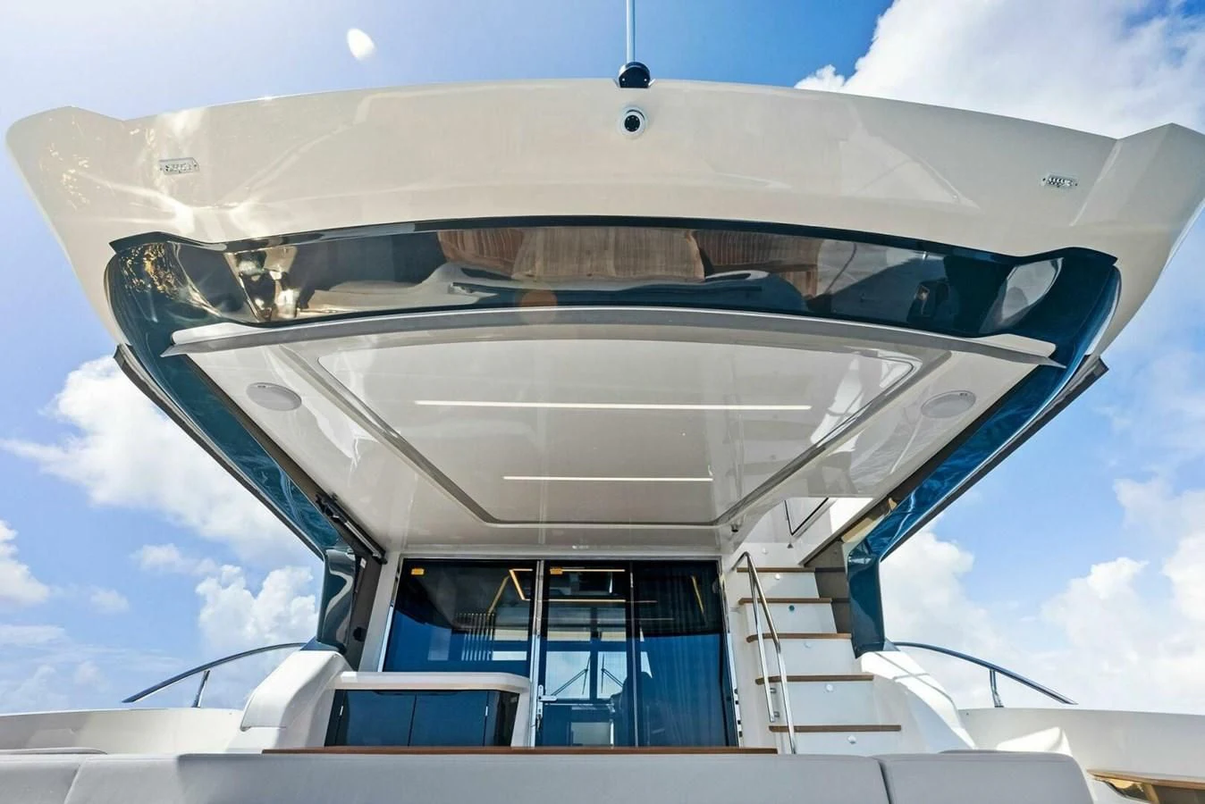 a white space ship aboard KNEAD IT Yacht for Sale