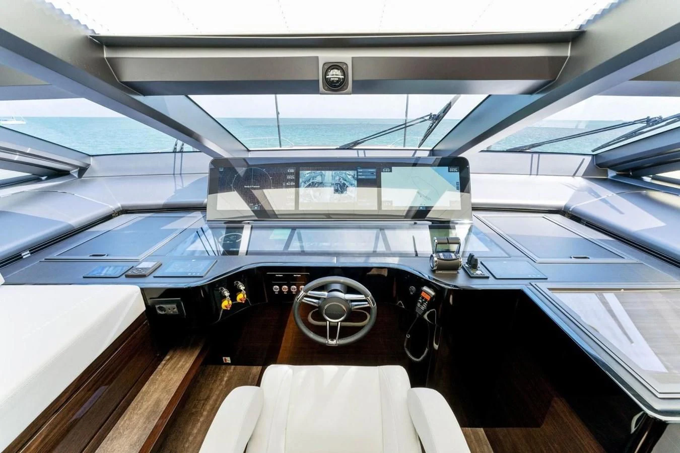 inside of a car aboard KNEAD IT Yacht for Sale