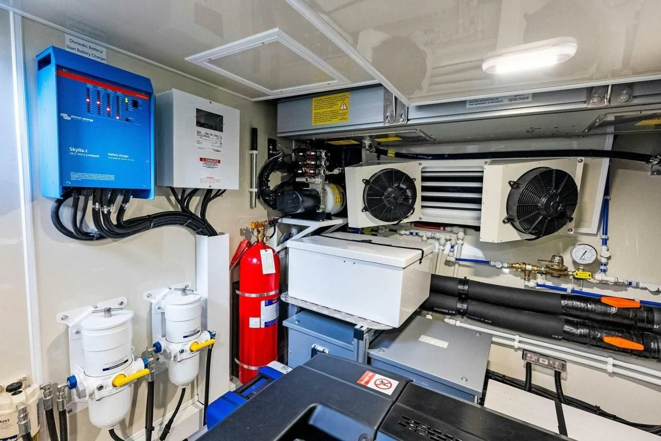 a room with machinery and equipment aboard KNEAD IT Yacht for Sale