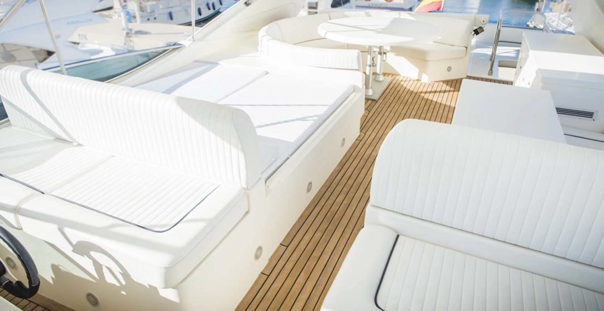 several white rectangular objects aboard HEMERA CUARTA Yacht for Sale