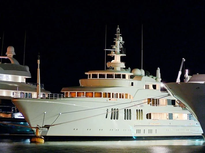 a large white boat aboard ECSTASEA Yacht for Sale
