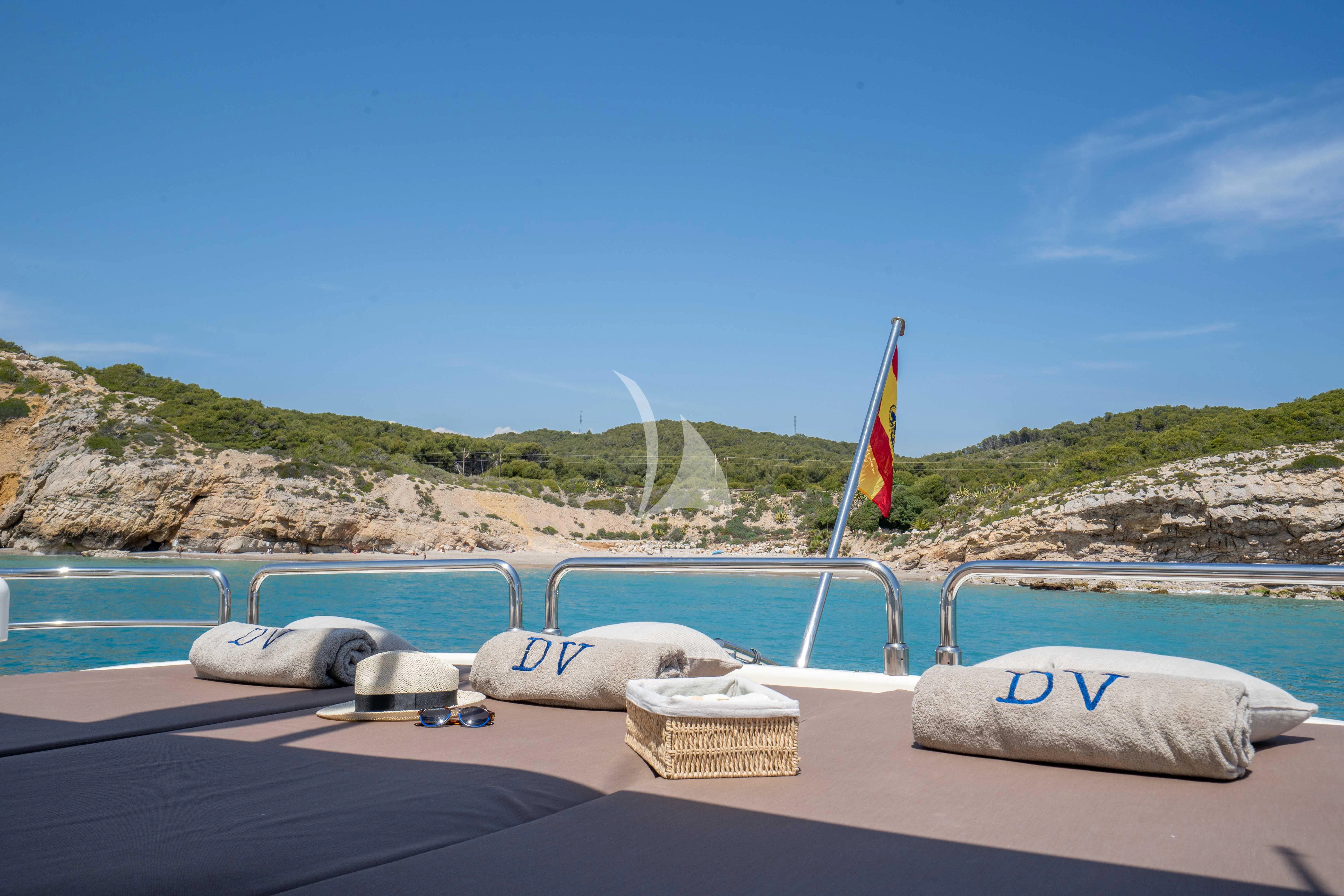 a boat on the water aboard DOLCE VITA IV Yacht for Sale