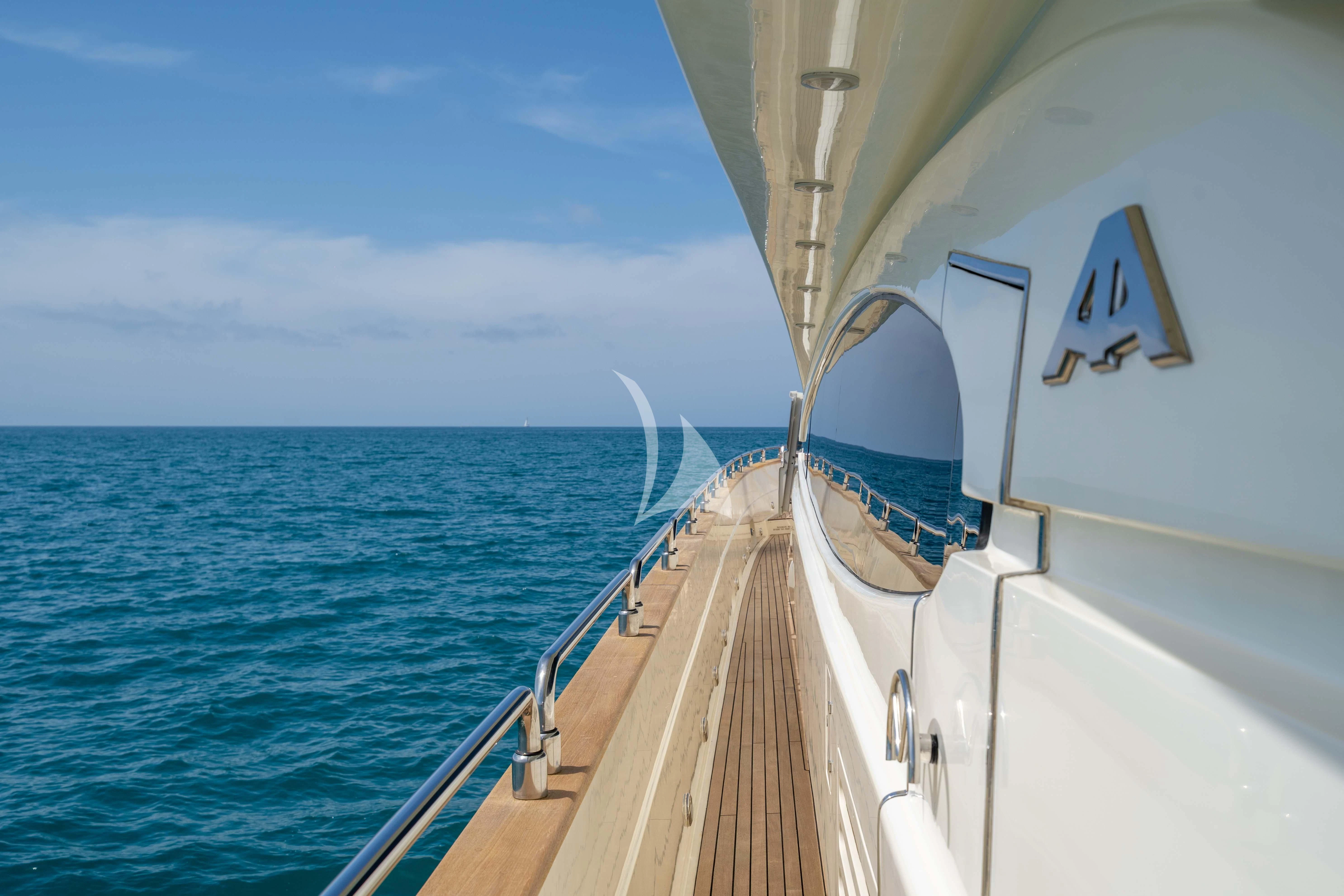 a boat on the water aboard DOLCE VITA IV Yacht for Sale