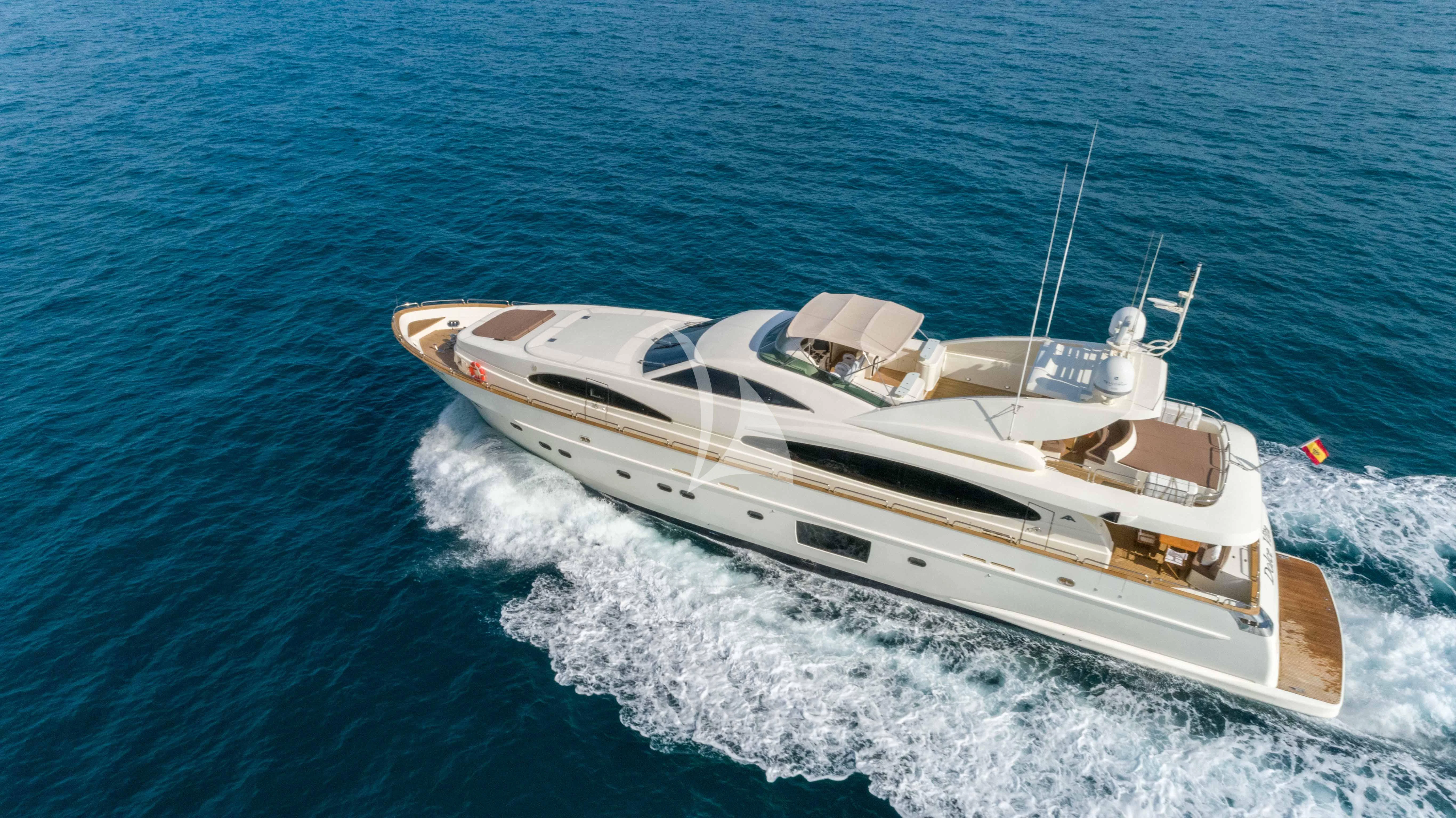 a boat on the water aboard DOLCE VITA IV Yacht for Sale