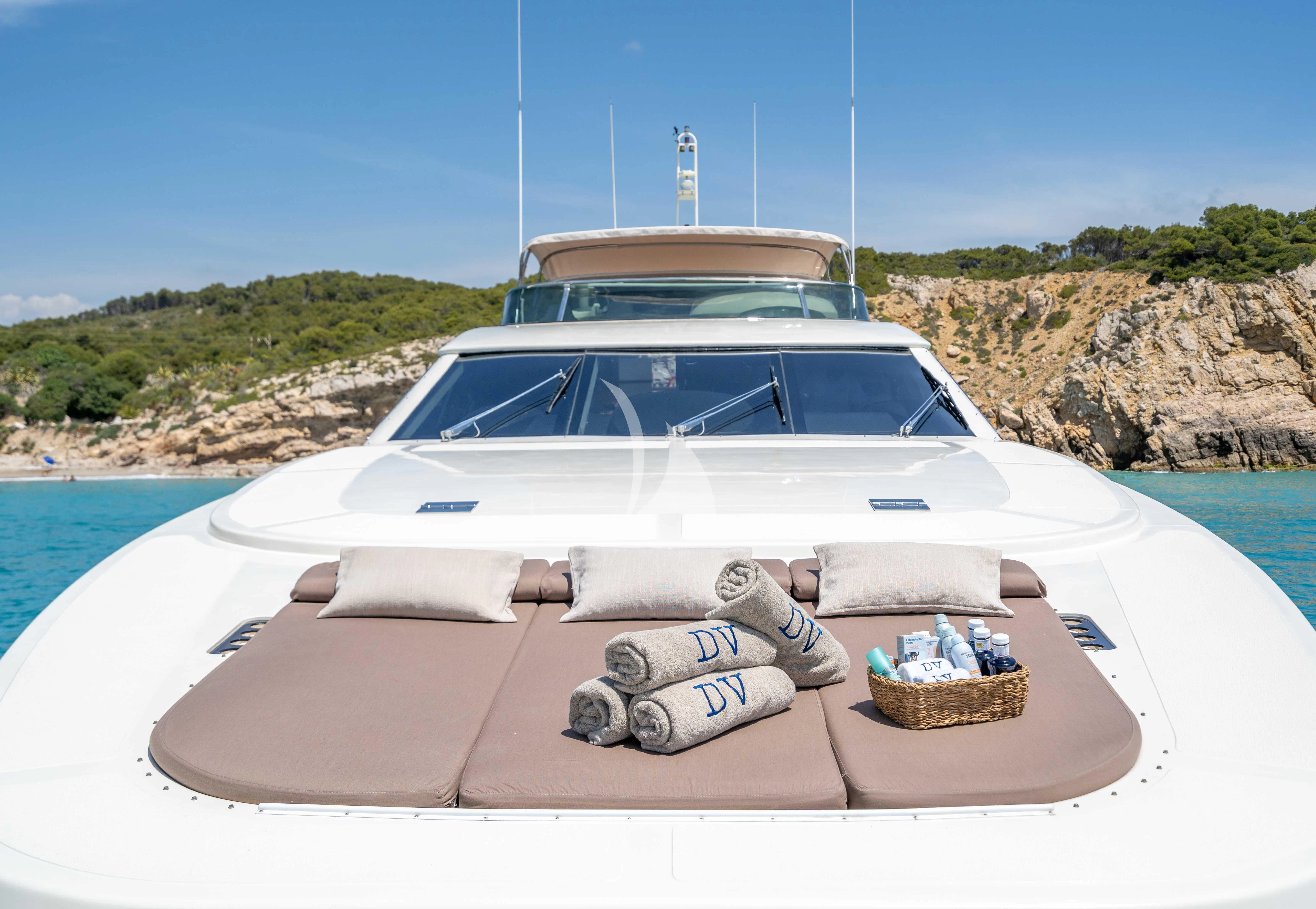 a boat on the water aboard DOLCE VITA IV Yacht for Sale