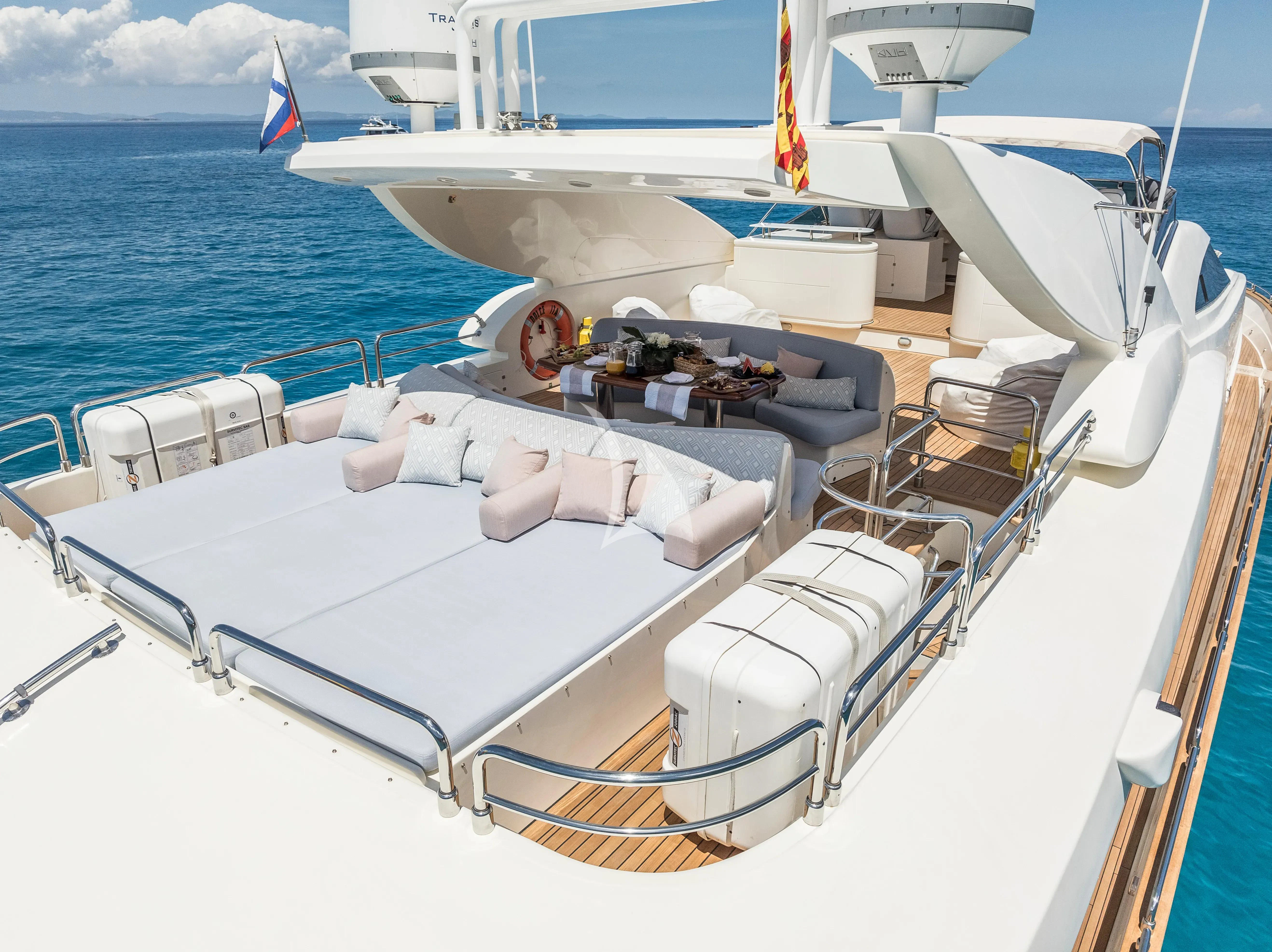 a boat on the water aboard DOLCE VITA IV Yacht for Sale