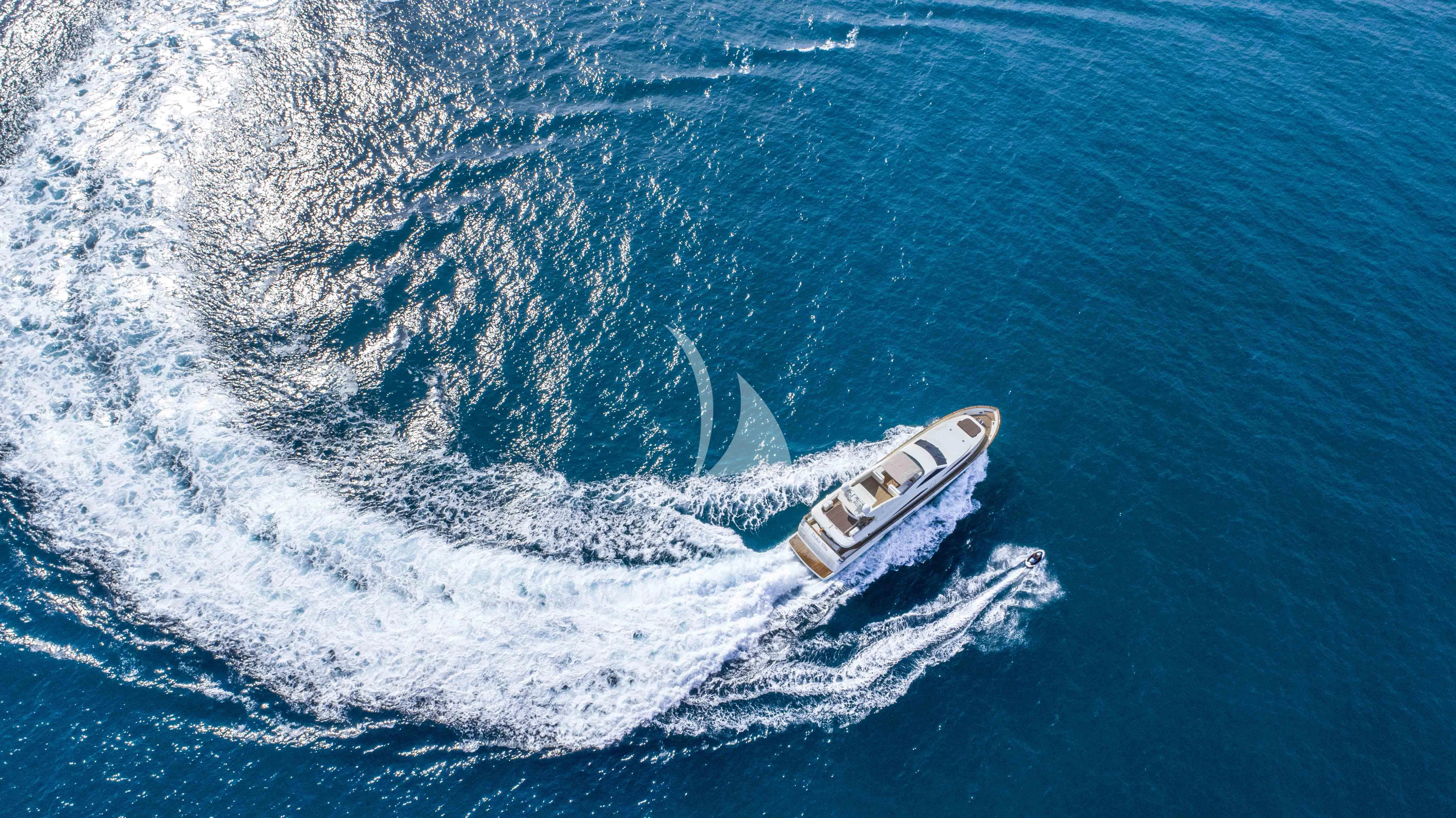 a boat in the water aboard DOLCE VITA IV Yacht for Sale