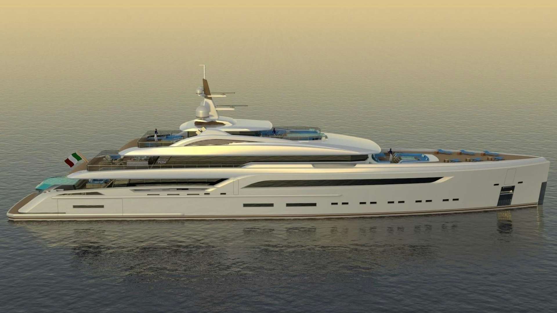 a white yacht on the water aboard PLATINUM X Yacht for Sale
