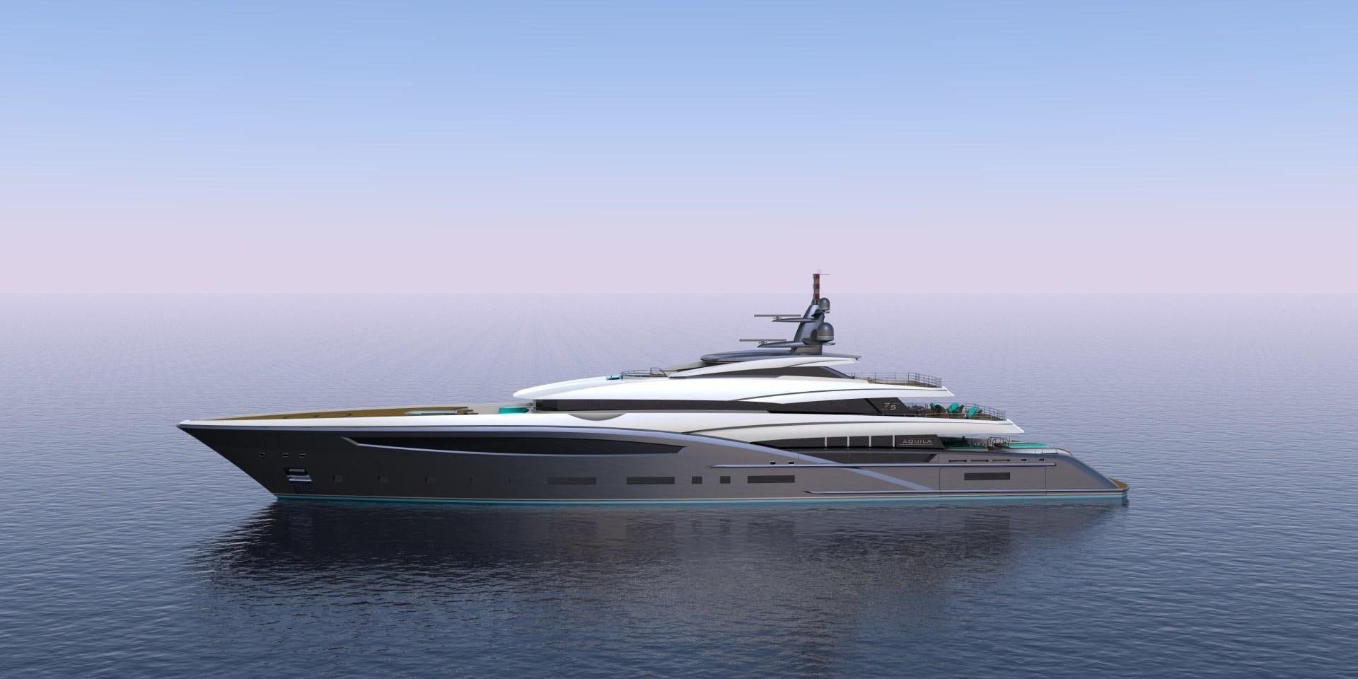 a boat on the water aboard CUSTOM 75M Yacht for Sale