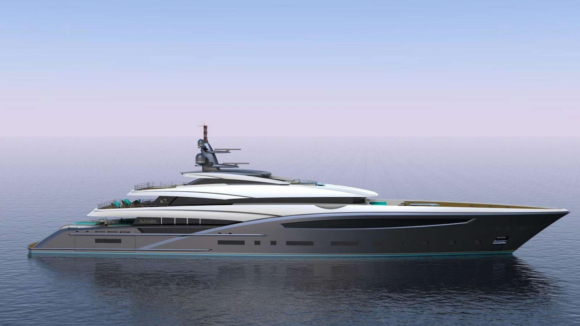 a boat on the water aboard CUSTOM 75M Yacht for Sale