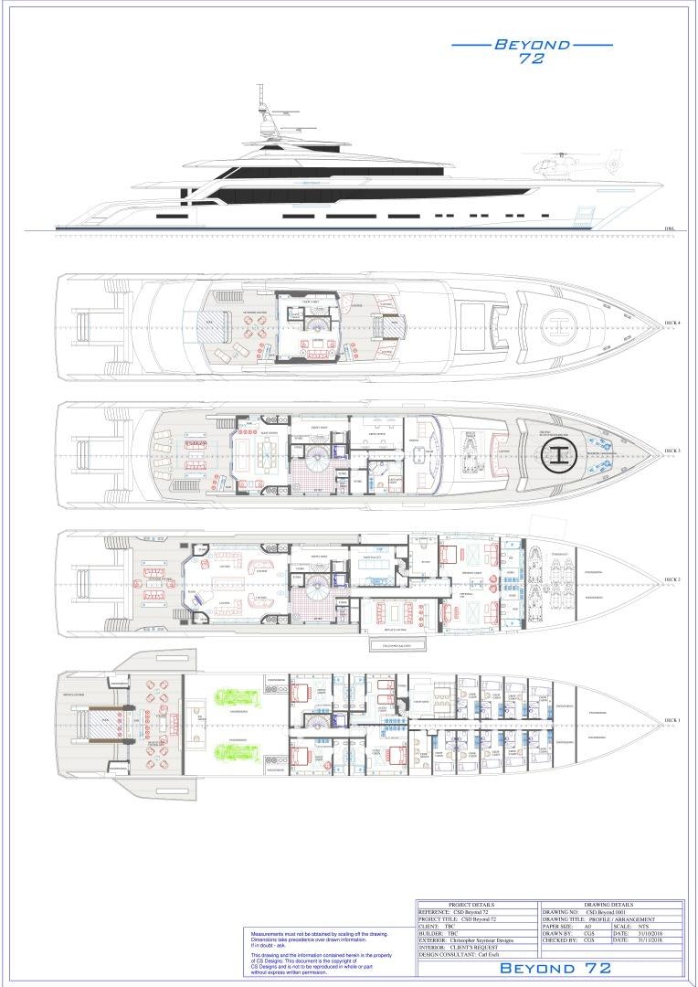 diagram aboard BEYOND 72M Yacht for Sale