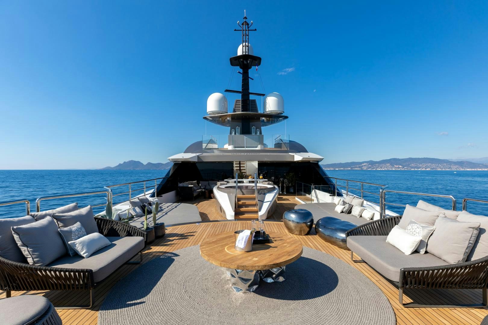 a ship on the water aboard SOLO Yacht for Sale