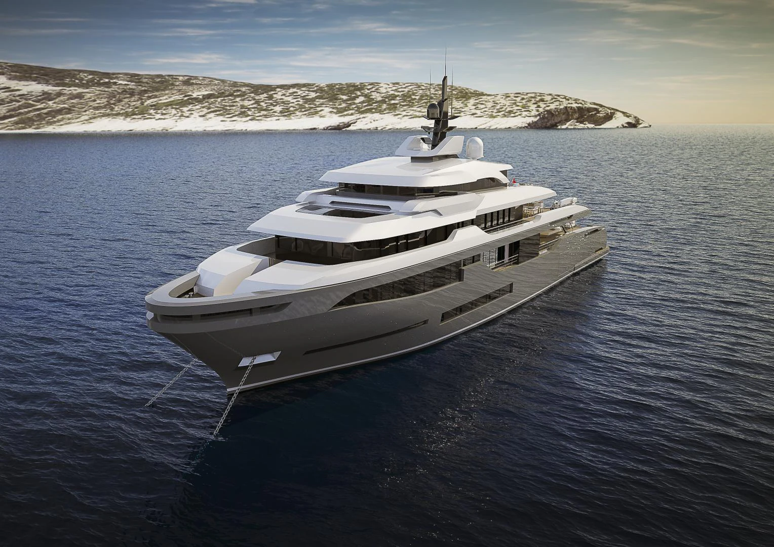 a boat in the water aboard RMK 58 Yacht for Sale