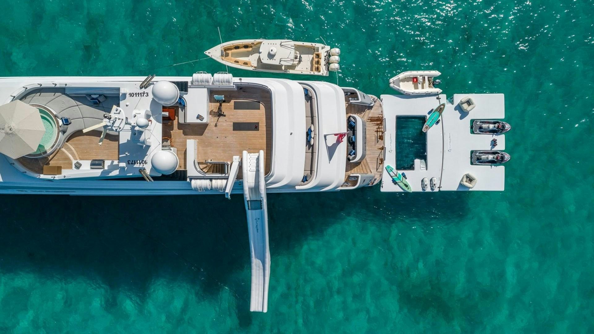 a satellite in outer space aboard HOLDIN' MY OWN Yacht for Sale