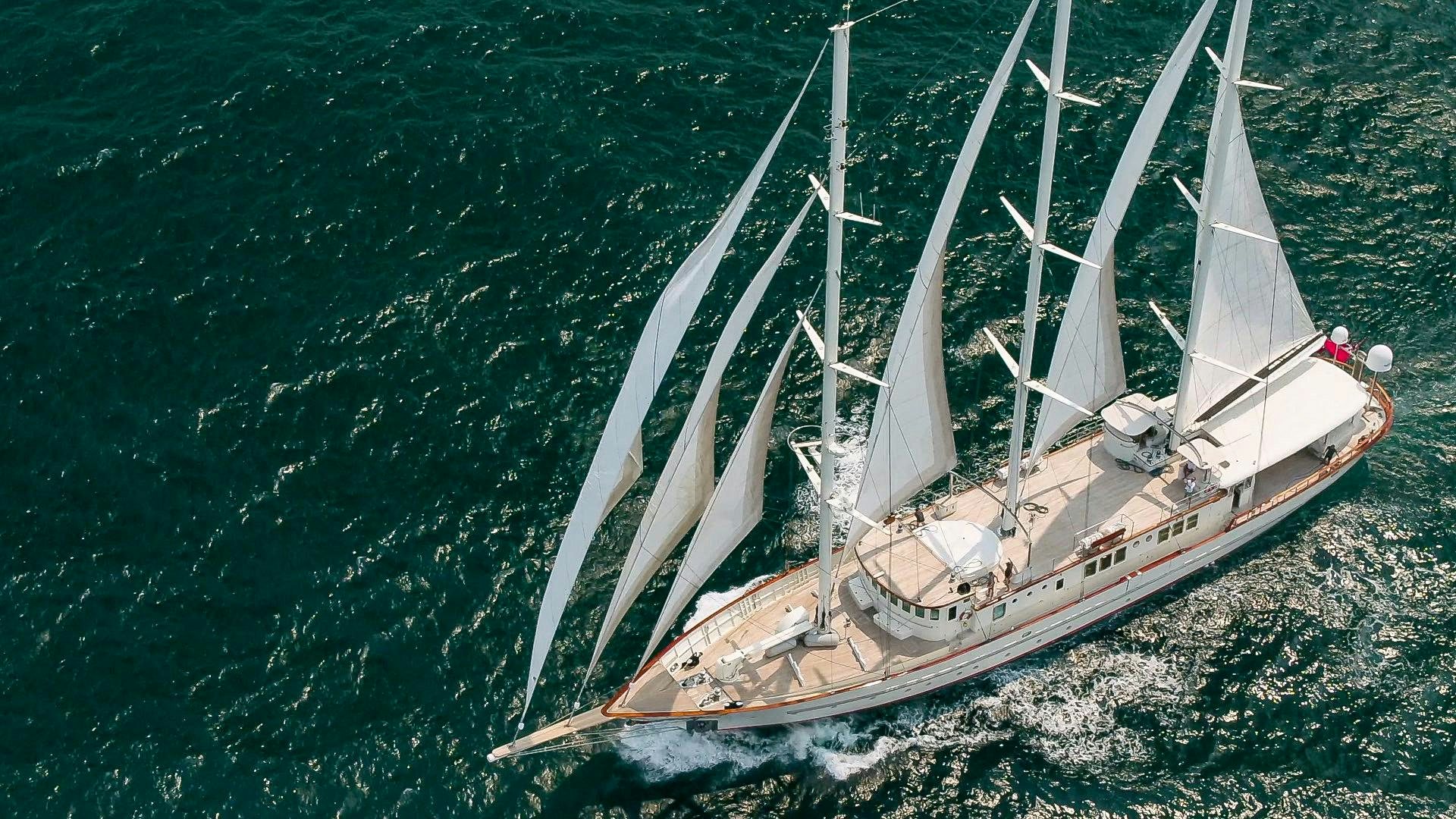 a sailboat on the water aboard THE LANGLEY Yacht for Sale