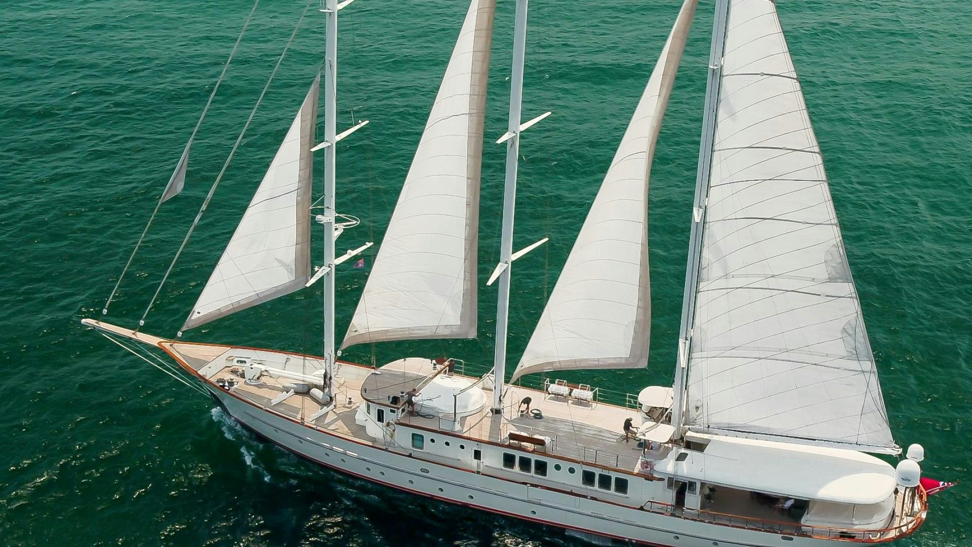 a sailboat on the water aboard THE LANGLEY Yacht for Sale