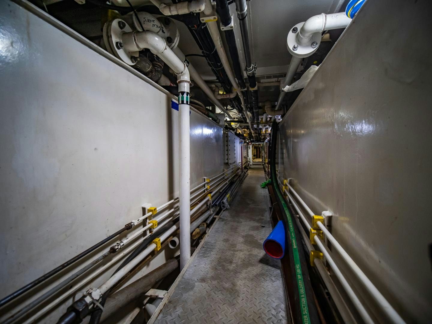 a large machine in a factory aboard THE LANGLEY Yacht for Sale