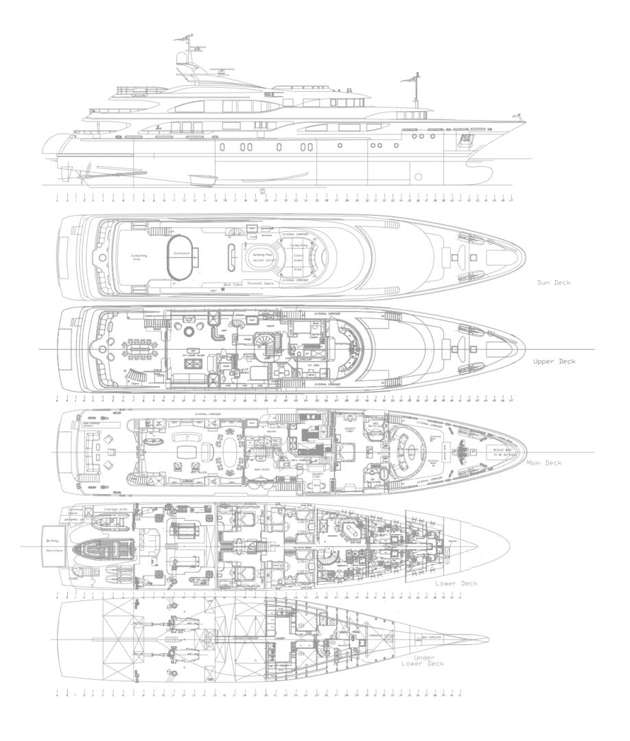 diagram aboard NEXT CHAPTER Yacht for Sale