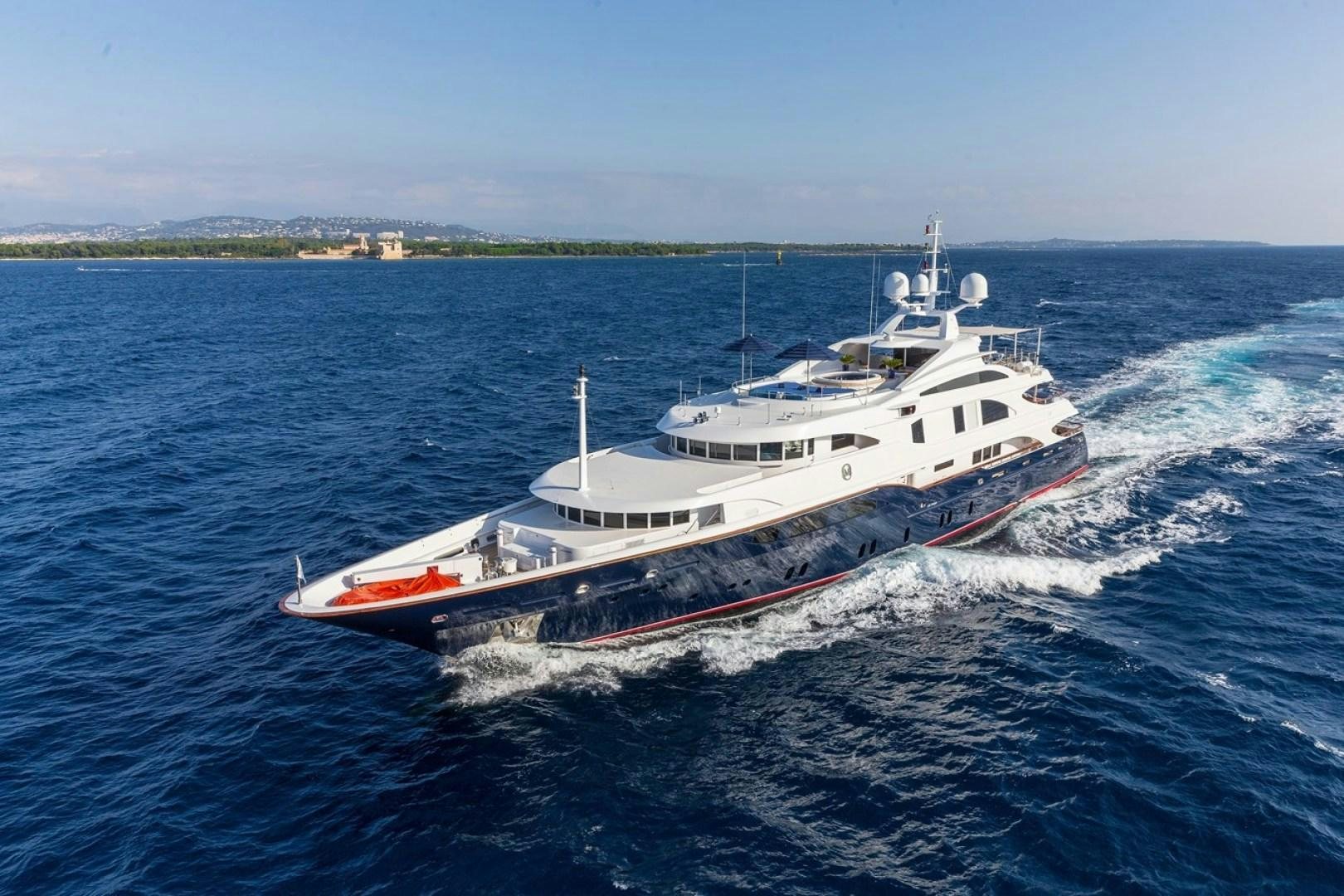 a large ship on the water aboard NEXT CHAPTER Yacht for Sale