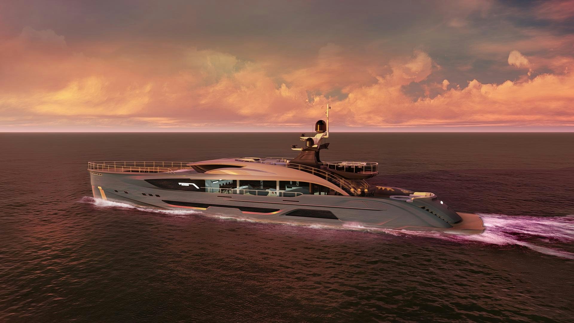 a boat on the water aboard VENOM Yacht for Sale