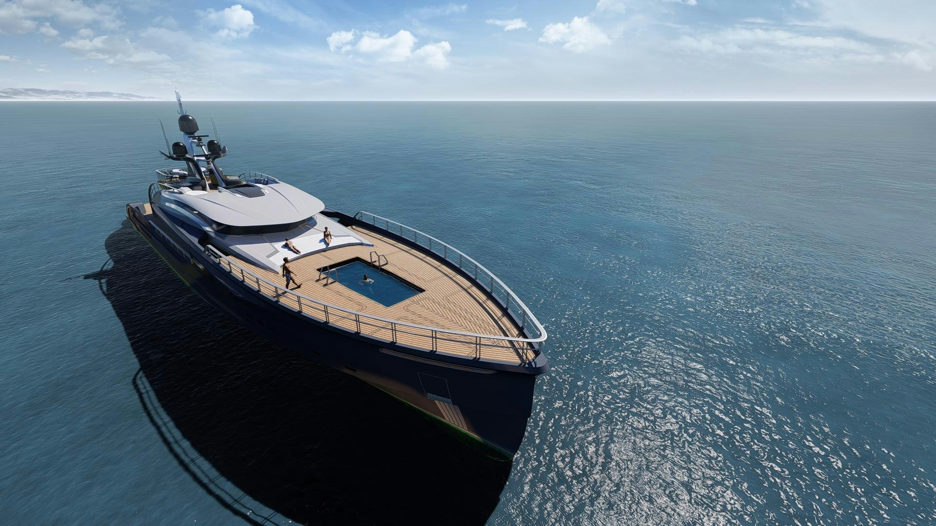 a boat in the water aboard VENOM Yacht for Sale