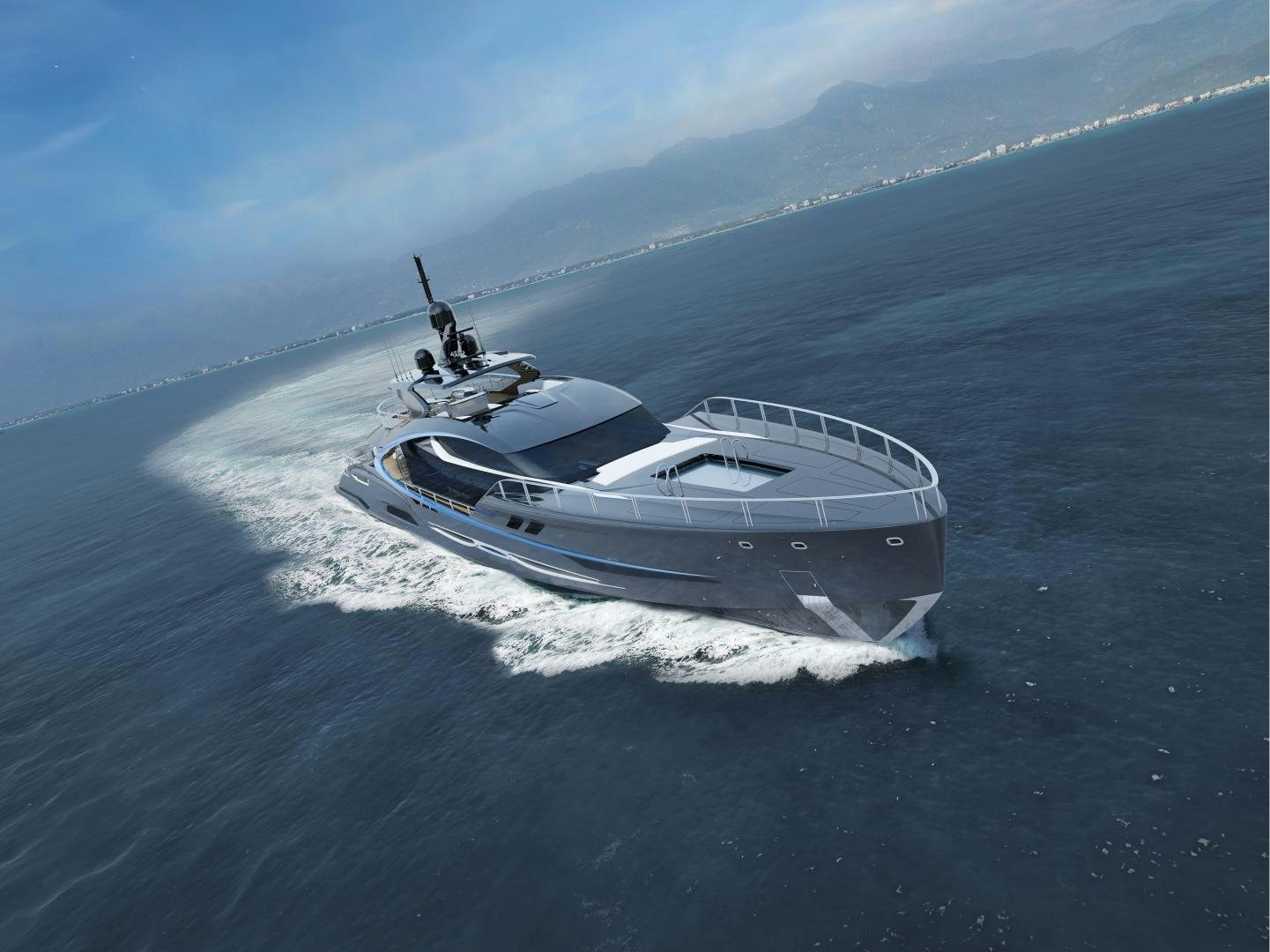 a boat in the water aboard ZEON Yacht for Sale