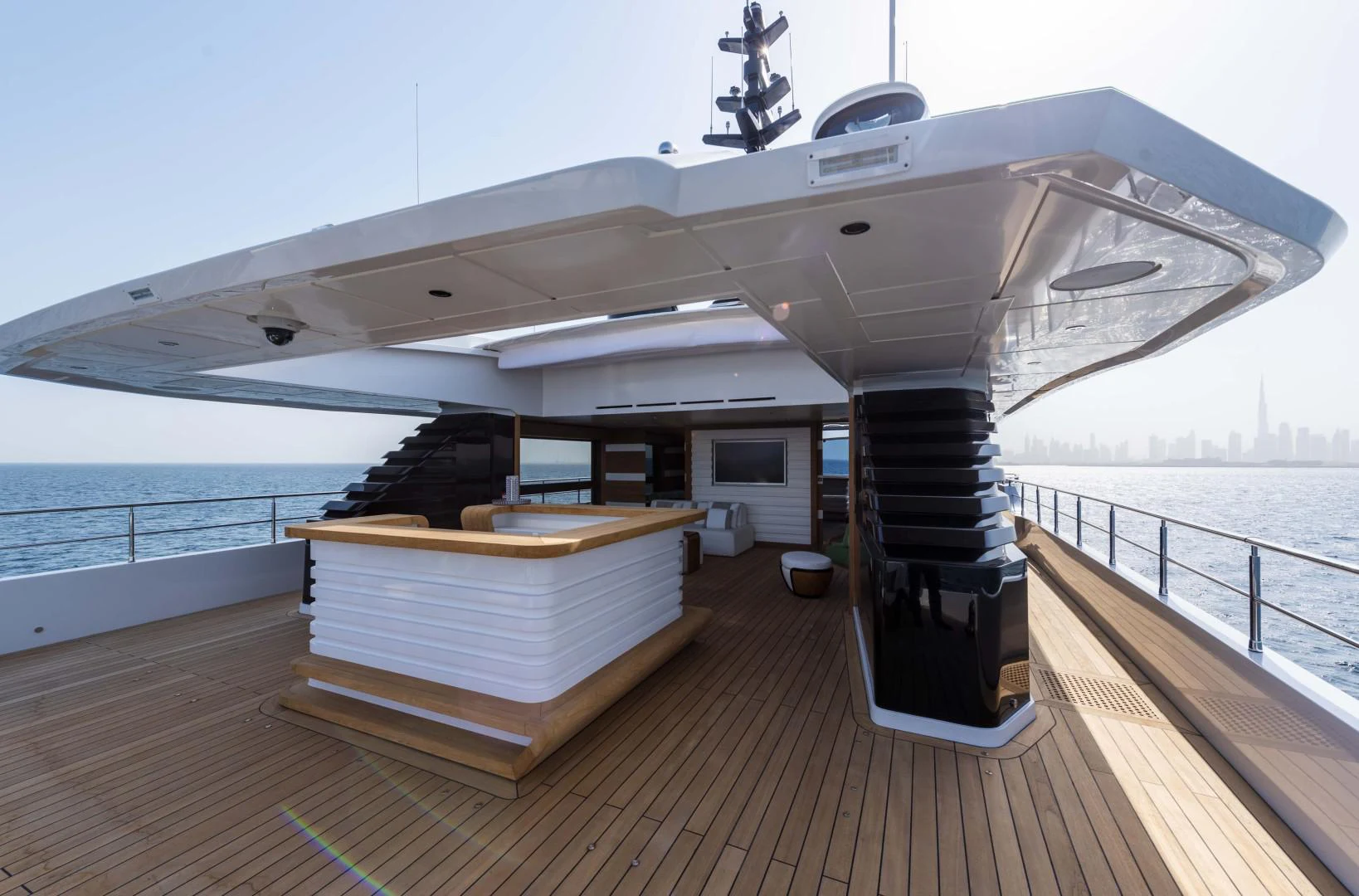 a boat on a deck aboard MAJESTY 175 Yacht for Sale