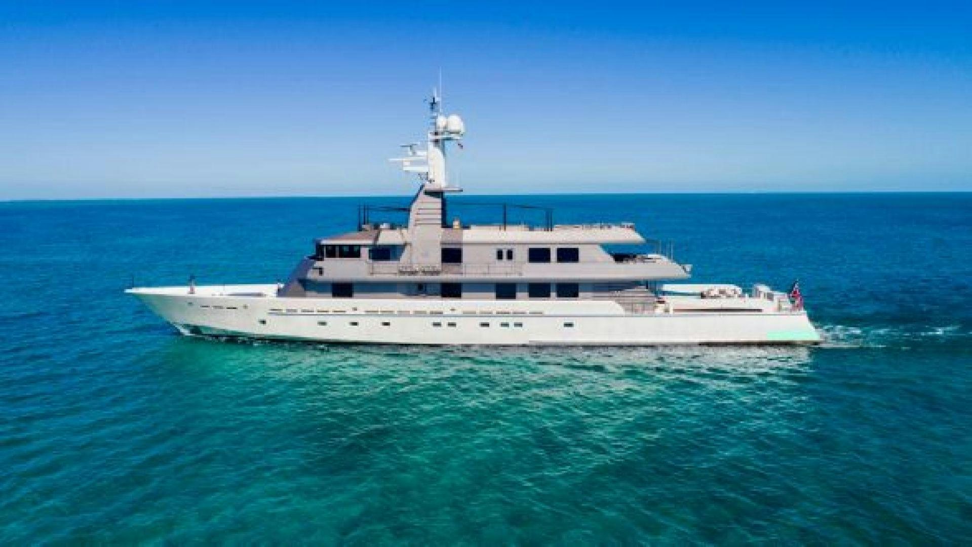 a white yacht in the ocean aboard 174 OCEANFAST MIZU Yacht for Sale