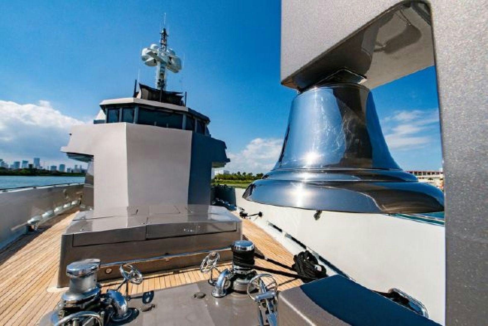 a large ship with a large ship on it aboard 174 OCEANFAST MIZU Yacht for Sale