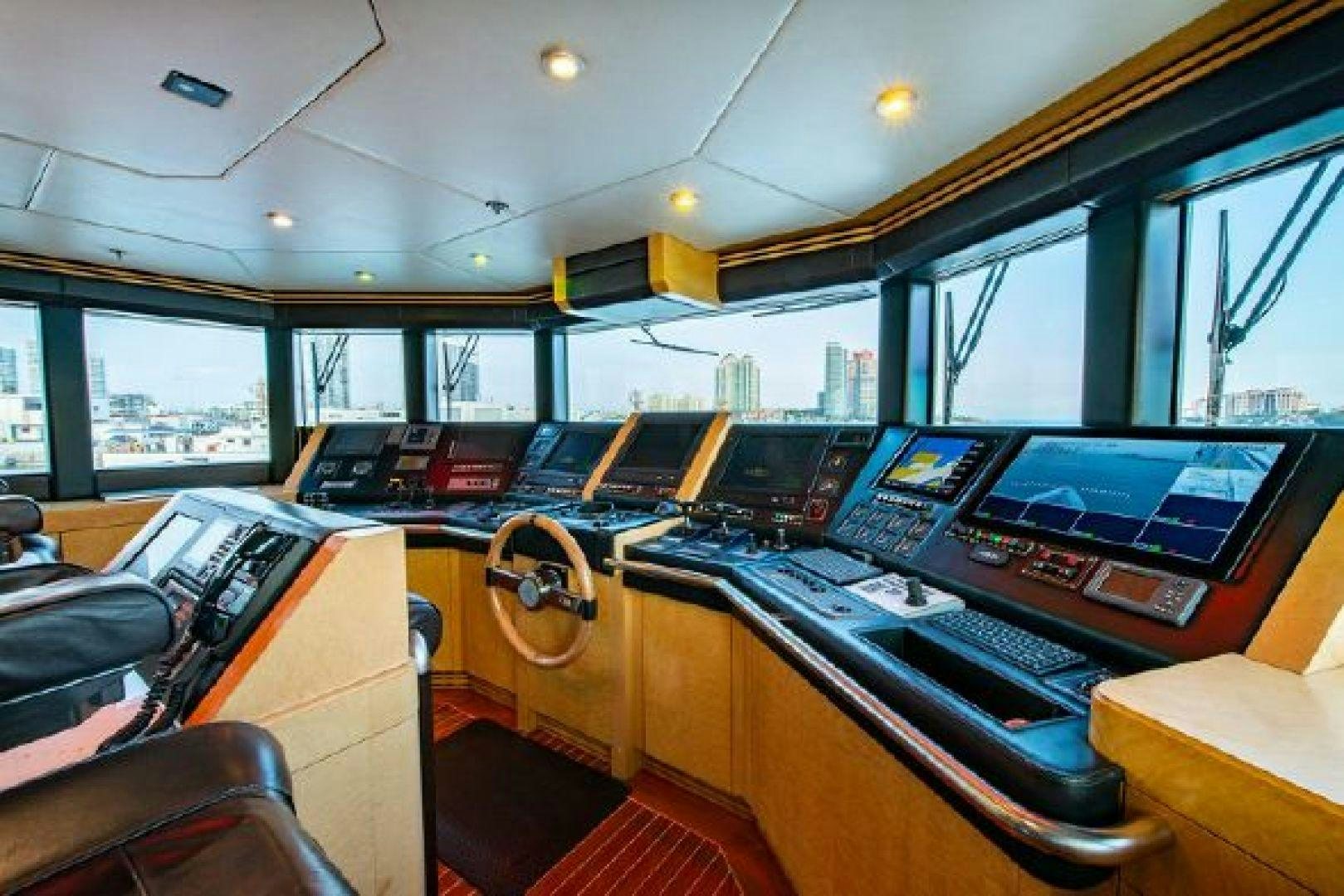 inside of a bus with many computers aboard 174 OCEANFAST MIZU Yacht for Sale