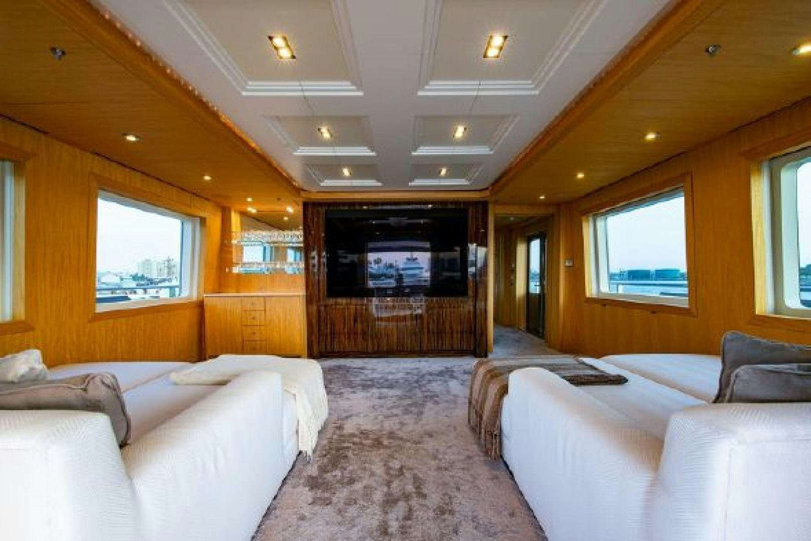 a room with beds and a tv aboard 174 OCEANFAST MIZU Yacht for Sale