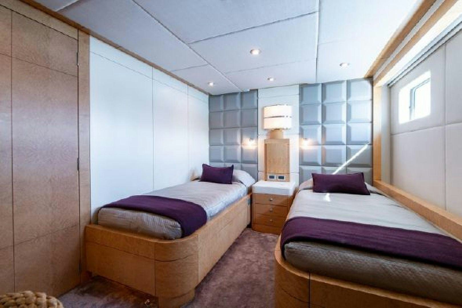 a room with two beds aboard 174 OCEANFAST MIZU Yacht for Sale