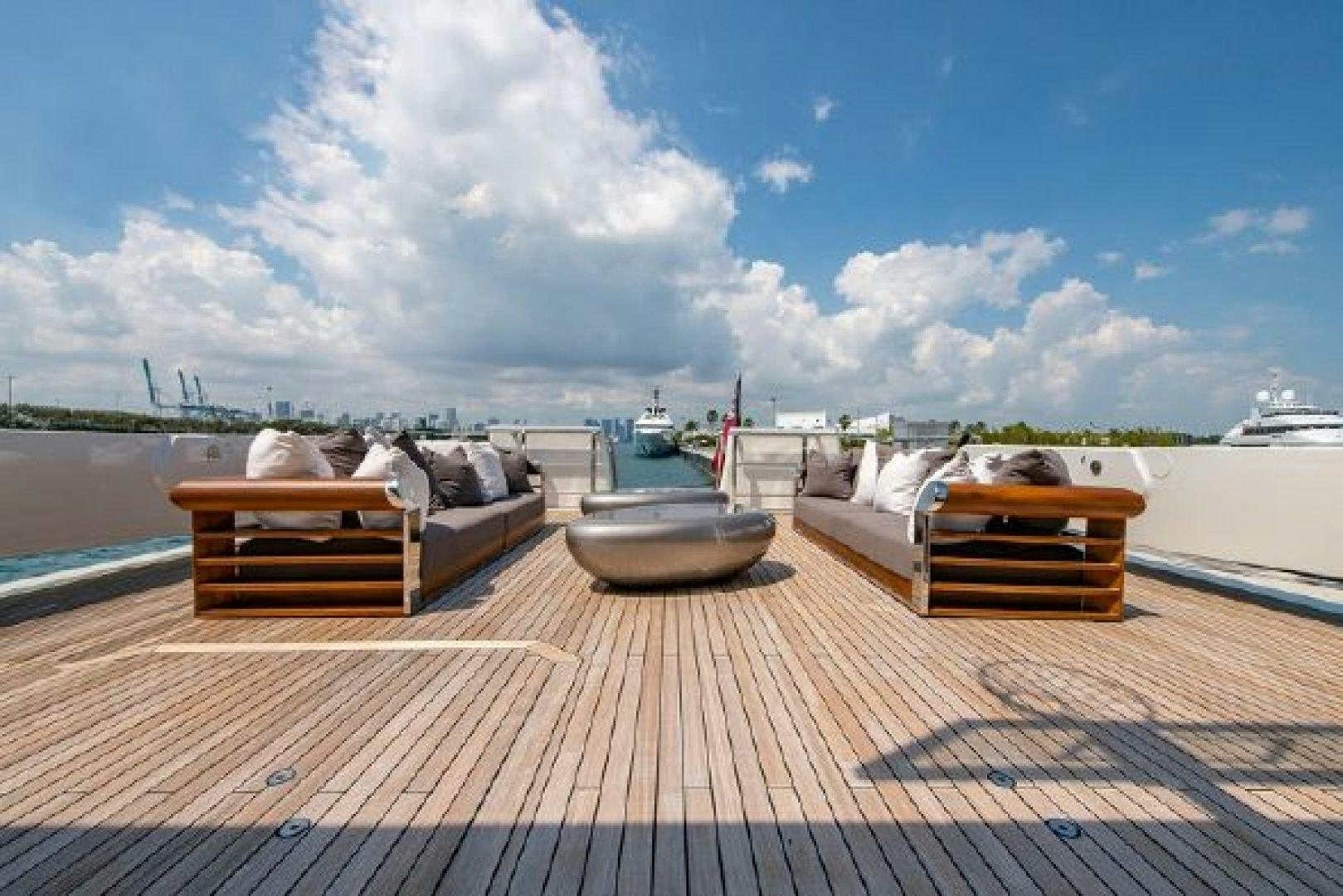 a deck with boats on it aboard 174 OCEANFAST MIZU Yacht for Sale