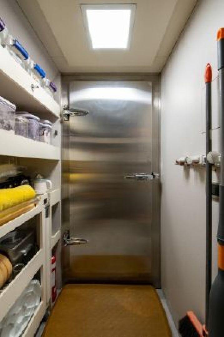 a room with a door open aboard 174 OCEANFAST MIZU Yacht for Sale