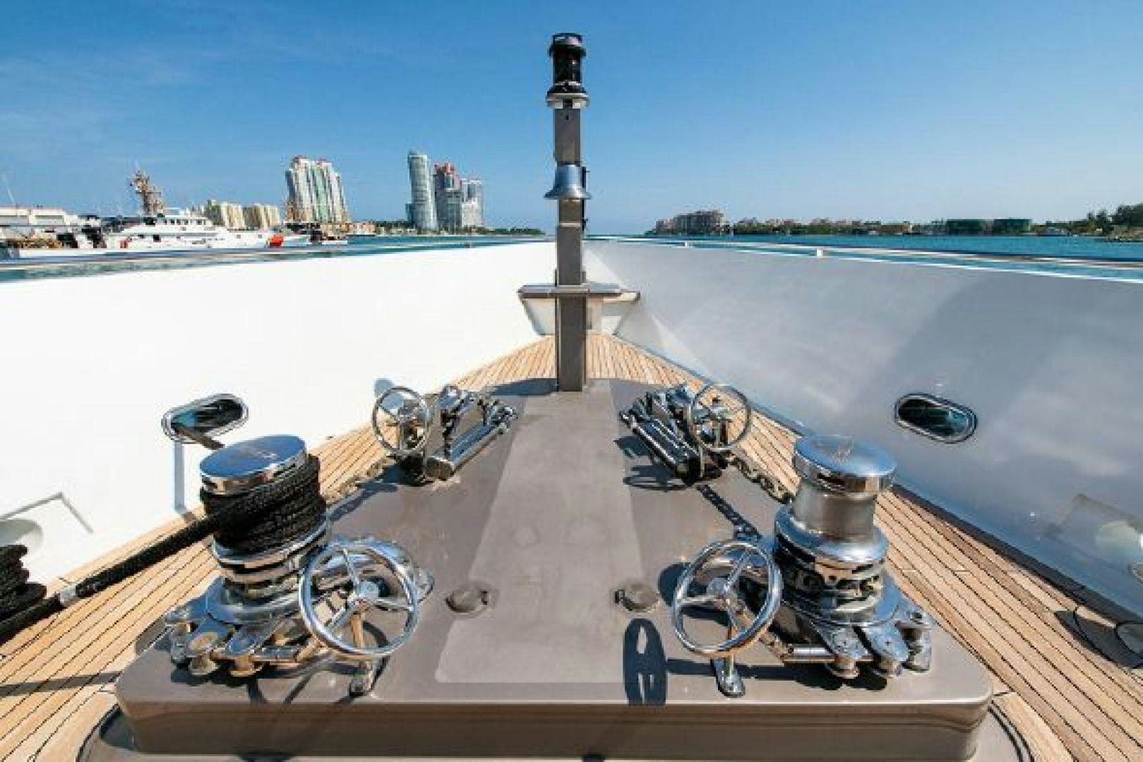 a metal object on a dock aboard 174 OCEANFAST MIZU Yacht for Sale