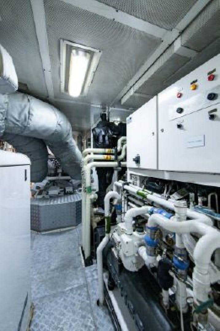 a room with machinery aboard 174 OCEANFAST MIZU Yacht for Sale