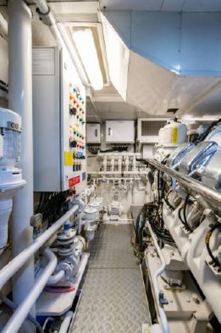 a room with several machines aboard 174 OCEANFAST MIZU Yacht for Sale