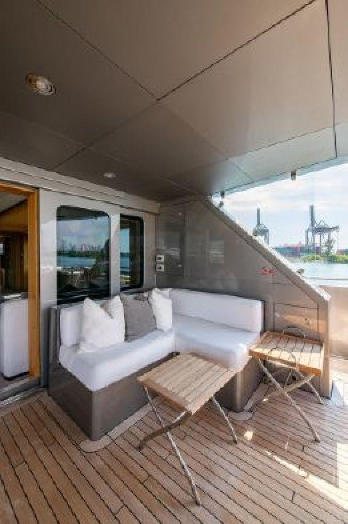 a boat on a deck aboard 174 OCEANFAST MIZU Yacht for Sale