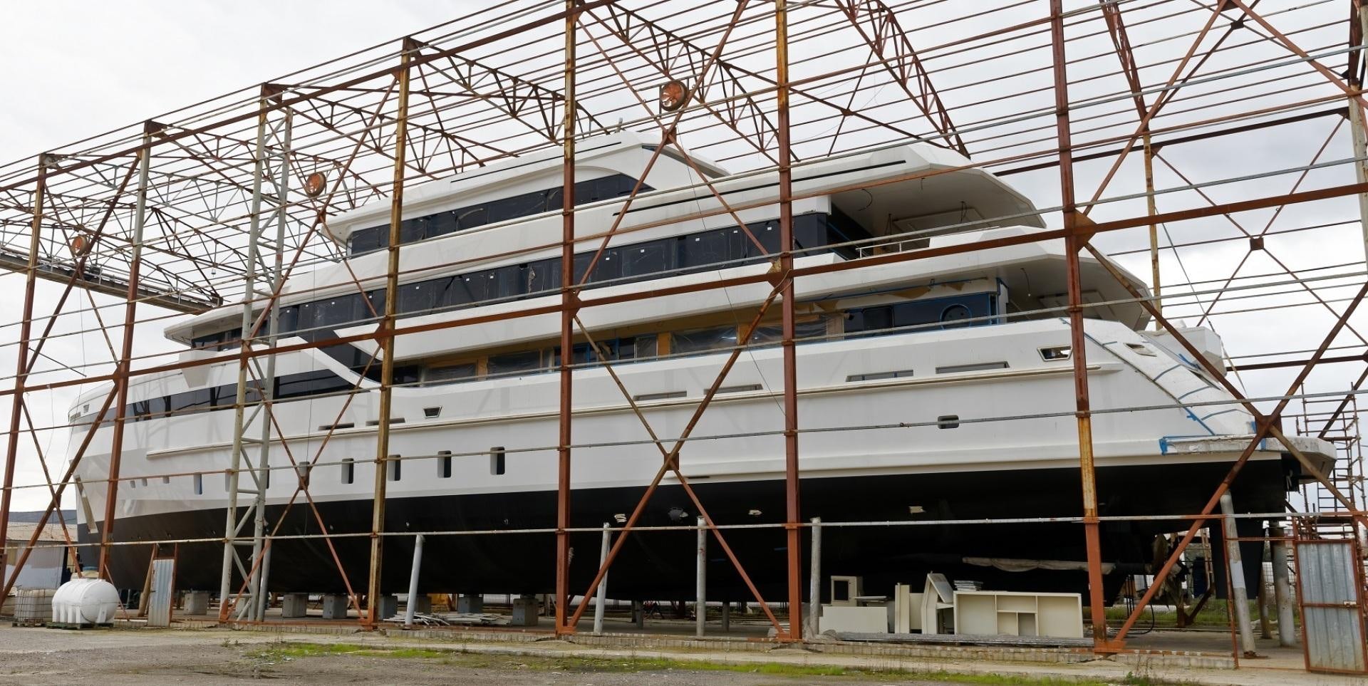 a large building with many windows aboard NO NAME Yacht for Sale