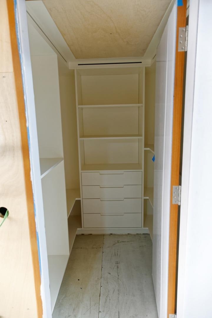 a white cabinet in a room aboard NO NAME Yacht for Sale