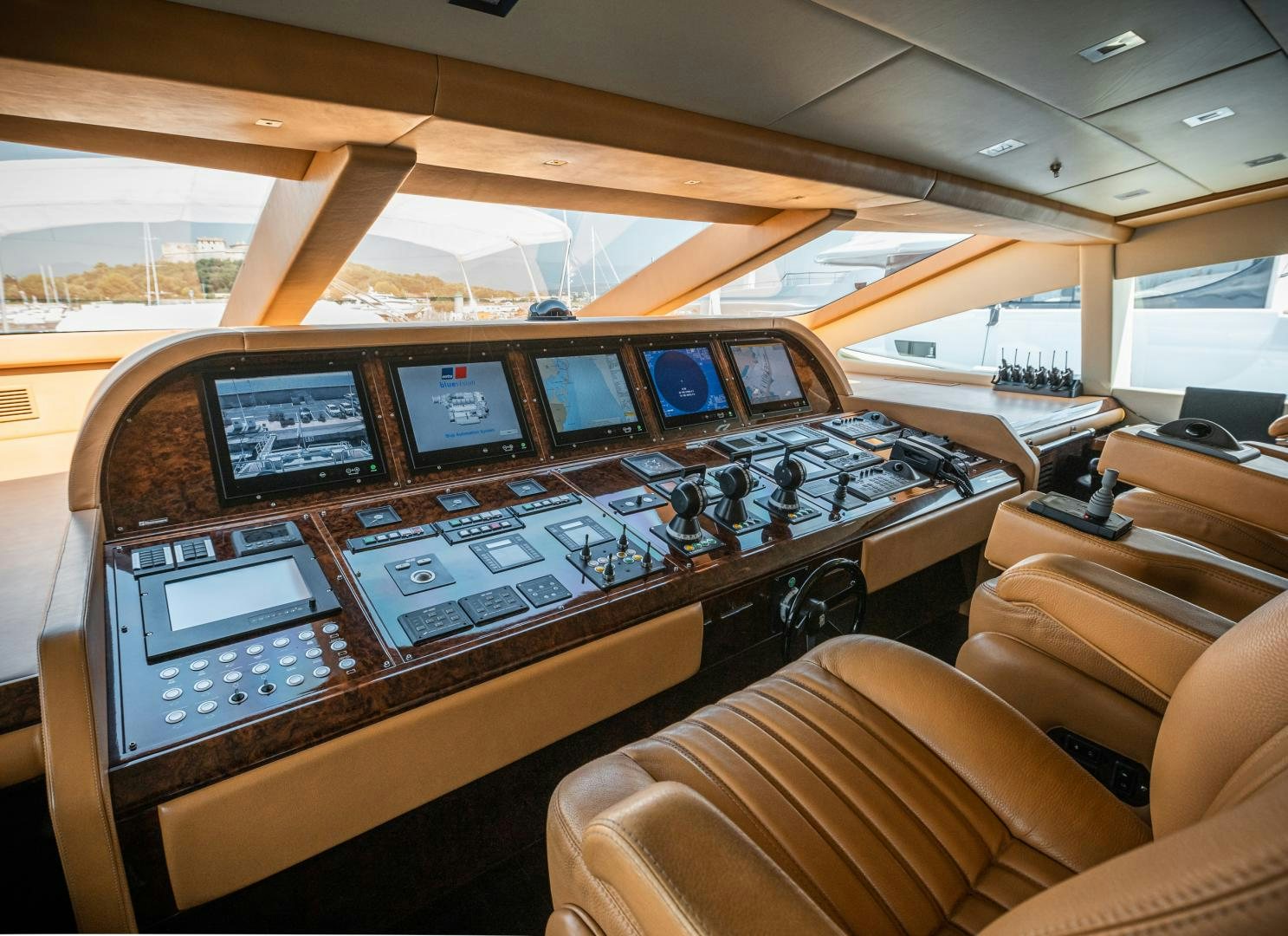 inside of a plane aboard SERENITY Yacht for Sale